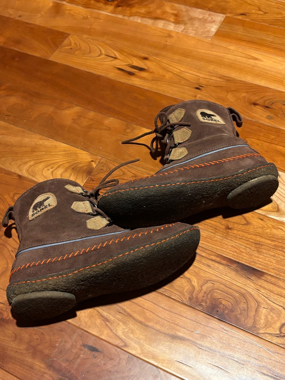 Sorel Womens Brown Suede Moccasin-Style Joplin